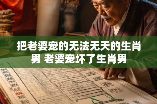 把老婆宠的无法无天的生肖男 老婆宠坏了生肖男 把老婆宠的无法无天的生肖男 老婆宠坏了生肖男