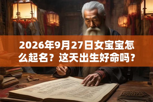 2026年9月27日女宝宝怎么起名？这天出生好命吗？