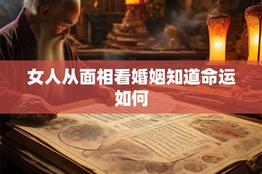 女人从面相看婚姻知道命运如何