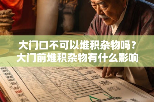 大门口不可以堆积杂物吗?大门前堆积杂物有什么影响? 大门口不可以堆积杂物吗?大门前堆积杂物有什么影响?
