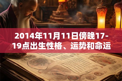 2014年11月11日傍晚17-19点出生性格、运势和命运