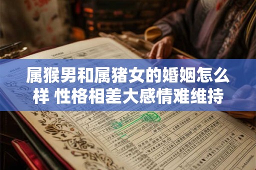 属猴男和属猪女的婚姻怎么样 性格相差大感情难维持