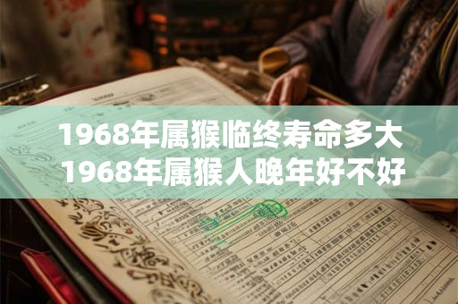 1968年属猴临终寿命多大 1968年属猴人晚年好不好