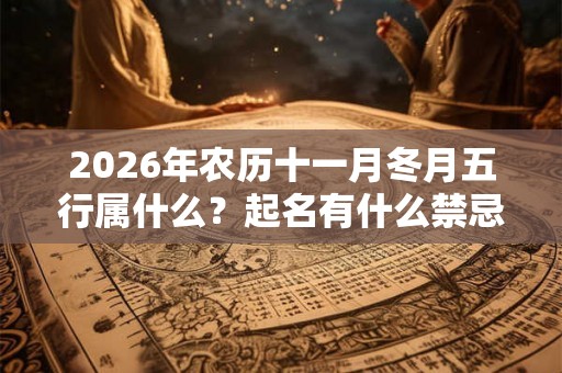 2026年农历十一月冬月五行属什么？起名有什么禁忌？