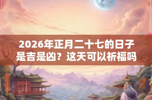 2026年正月二十七的日子是吉是凶?这天可以祈福吗? 2026年正月二十七的日子是吉是凶?这天可以祈福吗?