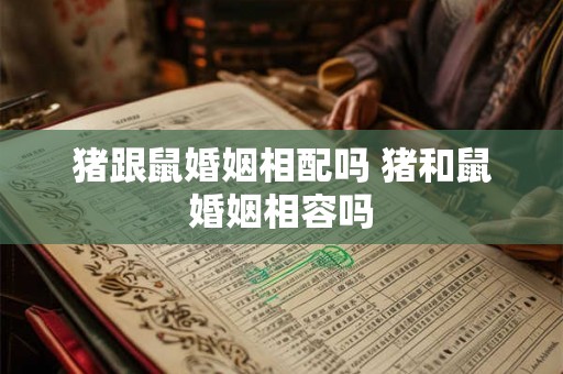 猪跟鼠婚姻相配吗 猪和鼠婚姻相容吗