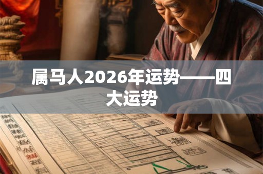 属马人2026年运势——四大运势