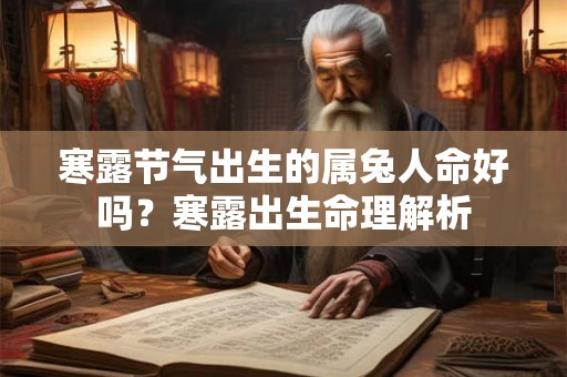 寒露节气出生的属兔人命好吗？寒露出生命理解析