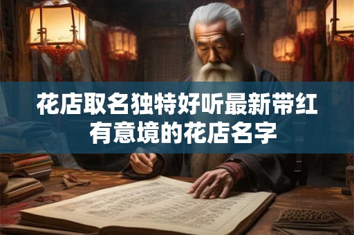 花店取名独特好听最新带红  有意境的花店名字