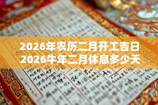 2026年农历二月开工吉日 2026牛年二月休息多少天