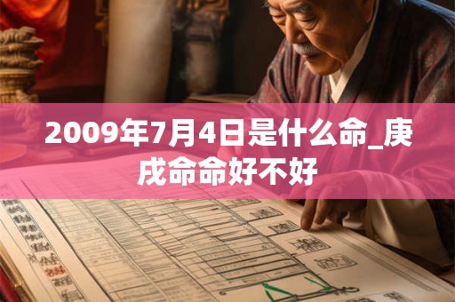 2009年7月4日是什么命_庚戌命命好不好
