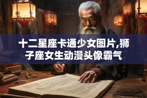 十二星座卡通少女图片,狮子座女生动漫头像霸气