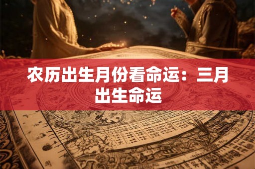 农历出生月份看命运：三月出生命运
