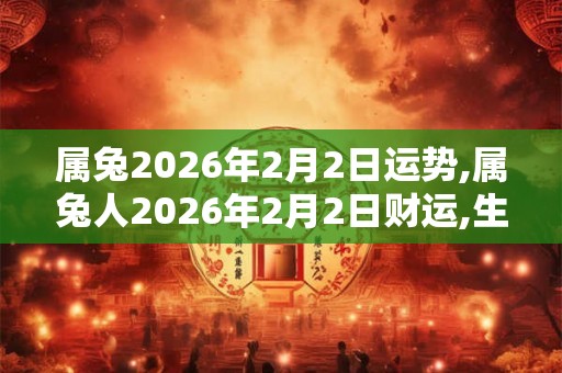 属兔2026年2月2日运势,属兔人2026年2月2日财运,生肖兔2026年2月2日运势