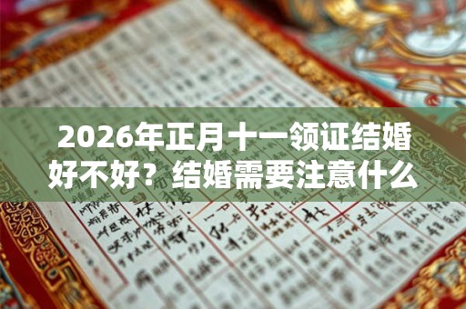 2026年正月十一领证结婚好不好？结婚需要注意什么？