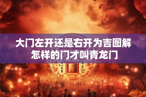 大门左开还是右开为吉图解 怎样的门才叫青龙门 大门左开还是右开为吉图解 怎样的门才叫青龙门