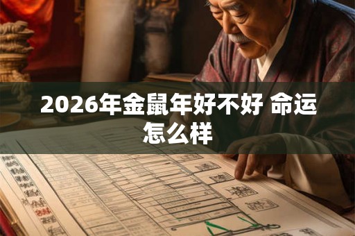 2026年金鼠年好不好 命运怎么样