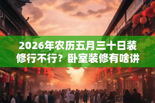 2026年农历五月三十日装修行不行？卧室装修有啥讲究？