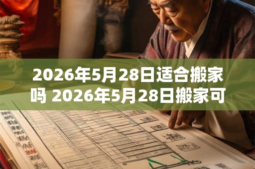 2026年5月28日适合搬家吗 2026年5月28日搬家可行吗 2026年5月28日适合搬家吗 2026年5月28日搬家可行吗