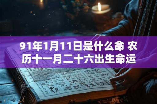 91年1月11日是什么命 农历十一月二十六出生命运