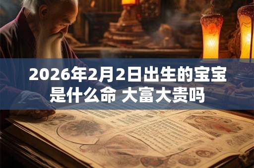 2026年2月2日出生的宝宝是什么命 大富大贵吗