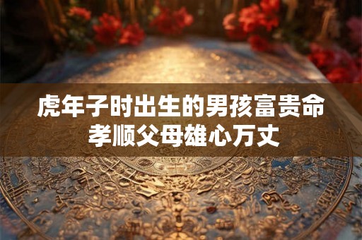 虎年子时出生的男孩富贵命 孝顺父母雄心万丈