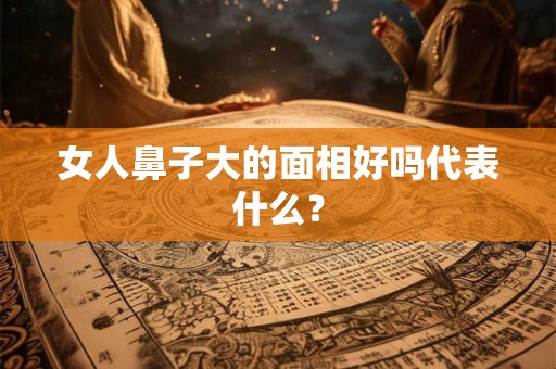 女人鼻子大的面相好吗代表什么？