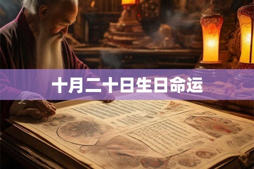 十月二十日生日命运