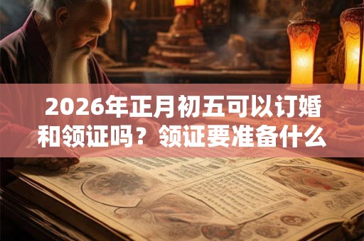 2026年正月初五可以订婚和领证吗？领证要准备什么？