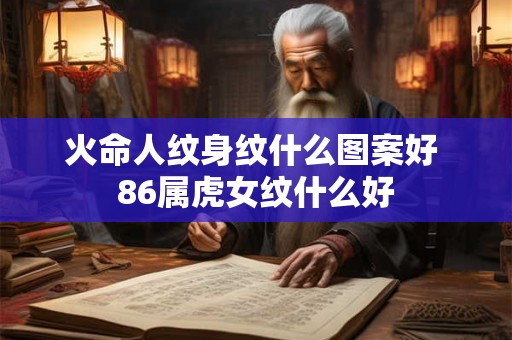 火命人纹身纹什么图案好 86属虎女纹什么好