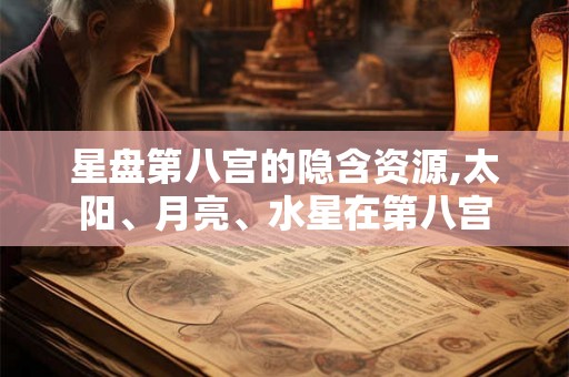 星盘第八宫的隐含资源,太阳、月亮、水星在第八宫