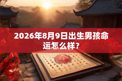 2026年8月9日出生男孩命运怎么样？