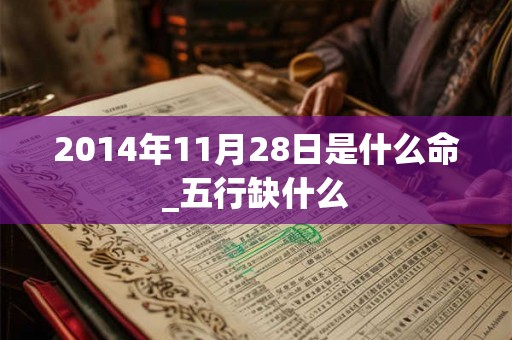 2014年11月28日是什么命_五行缺什么