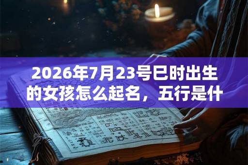 2026年7月23号巳时出生的女孩怎么起名，五行是什么？