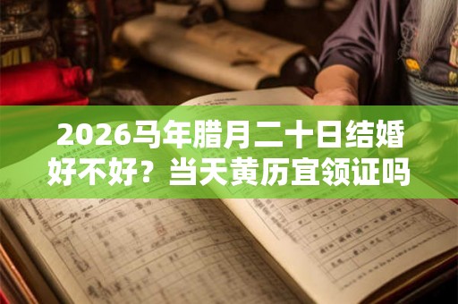 2026马年腊月二十日结婚好不好？当天黄历宜领证吗