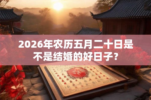 2026年农历五月二十日是不是结婚的好日子？