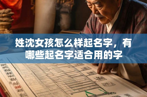 姓沈女孩怎么样起名字，有哪些起名字适合用的字