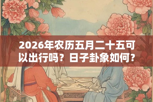 2026年农历五月二十五可以出行吗？日子卦象如何？