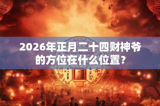 2026年正月二十四财神爷的方位在什么位置？