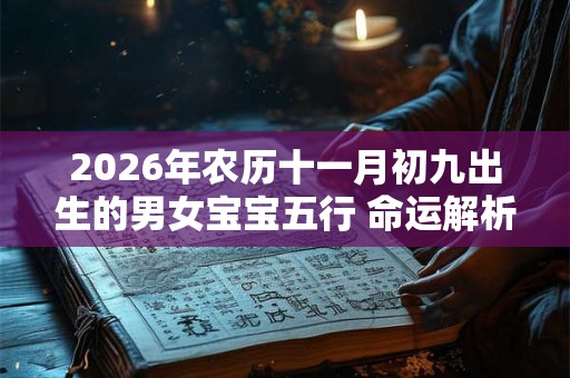 2026年农历十一月初九出生的男女宝宝五行 命运解析八字起名