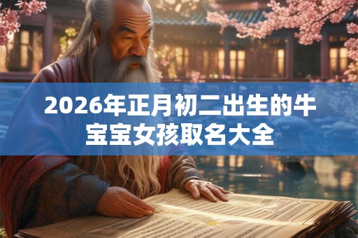2026年正月初二出生的牛宝宝女孩取名大全