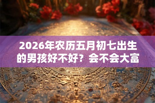 2026年农历五月初七出生的男孩好不好？会不会大富大贵？