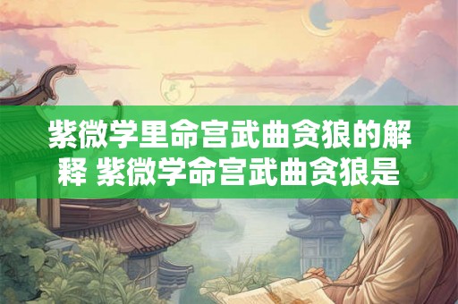 紫微学里命宫武曲贪狼的解释 紫微学命宫武曲贪狼是什么