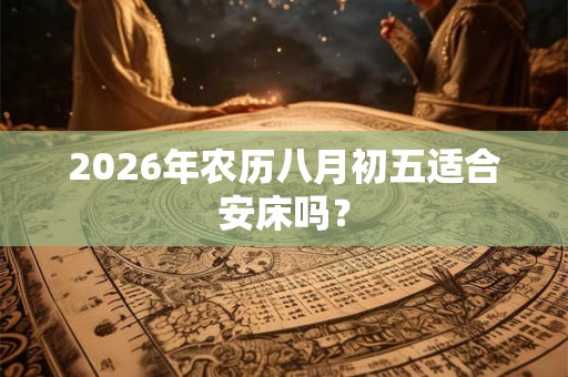 2026年农历八月初五适合安床吗？