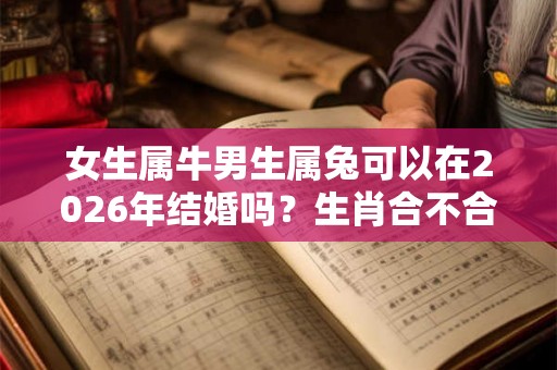 女生属牛男生属兔可以在2026年结婚吗？生肖合不合？