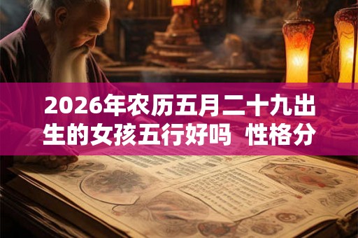 2026年农历五月二十九出生的女孩五行好吗  性格分析