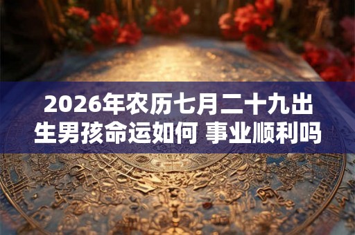 2026年农历七月二十九出生男孩命运如何 事业顺利吗