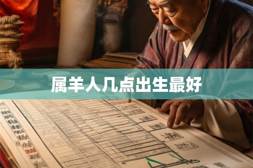 属羊人几点出生最好