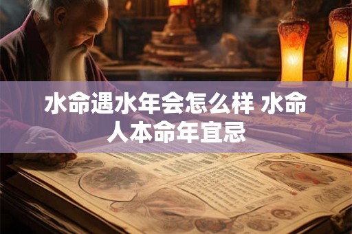 水命遇水年会怎么样 水命人本命年宜忌