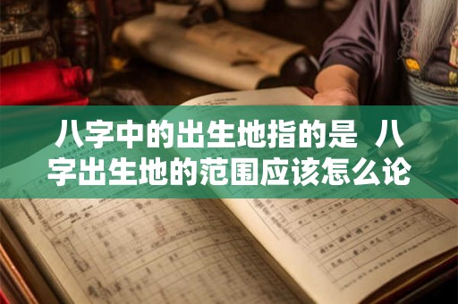 八字中的出生地指的是  八字出生地的范围应该怎么论